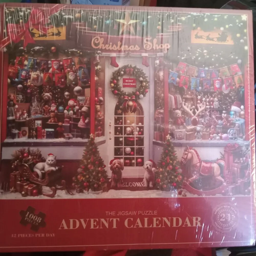 LINAYE Jigsaw Puzzles Advent Calendar 2024 for Adults, Christmas Puzzles 1000...